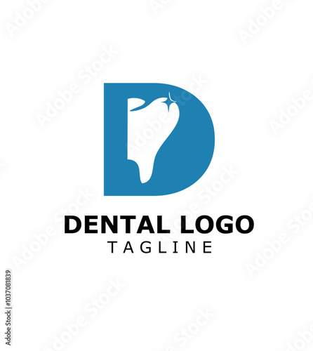 Dental Tooth, Dentist Logo Graphic. Abstract Tooth Logo Design Template.