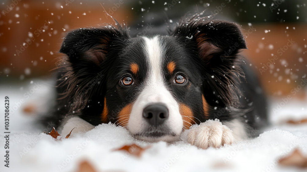 Very cute beautiful dog lying on a blanket Very cute beautiful dog lying on a blanket