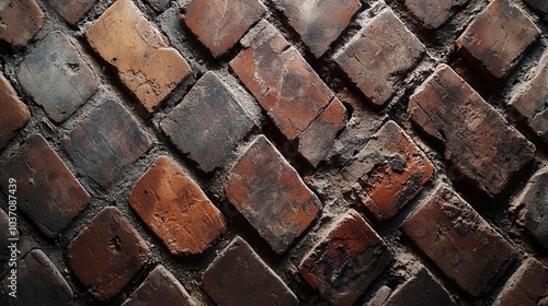 Brickwork background texture. Generative AI