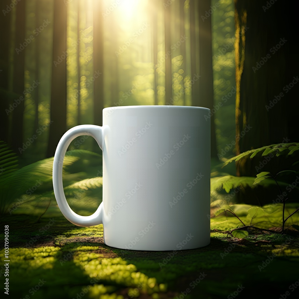 Obraz premium Blank coffee mug mockup to add custom design