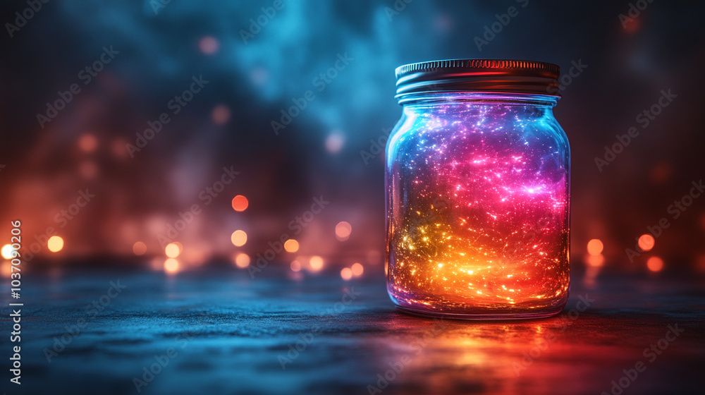 Magic in a jar close up Magic in a jar close up