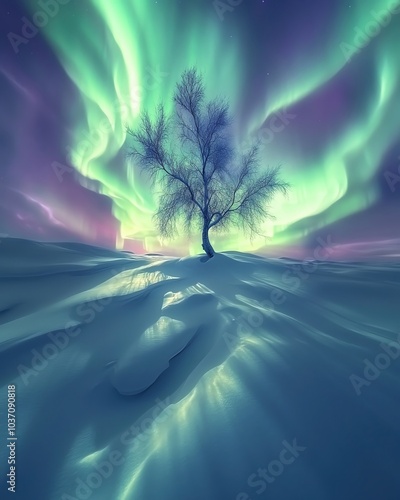 The naturallay beautieful northern Lights photo