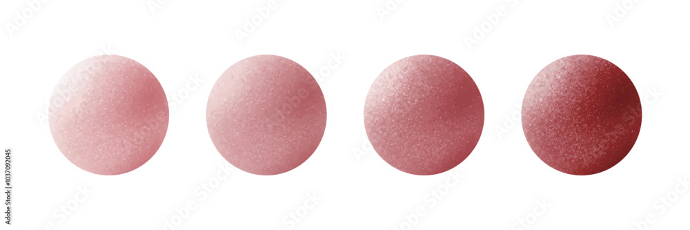 Red gradient spheres with glitter, offering an elegant and luxurious sparkle. Red gradient spheres with glitter, offering an elegant and luxurious sparkle.