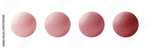 Red gradient spheres with glitter, offering an elegant and luxurious sparkle.