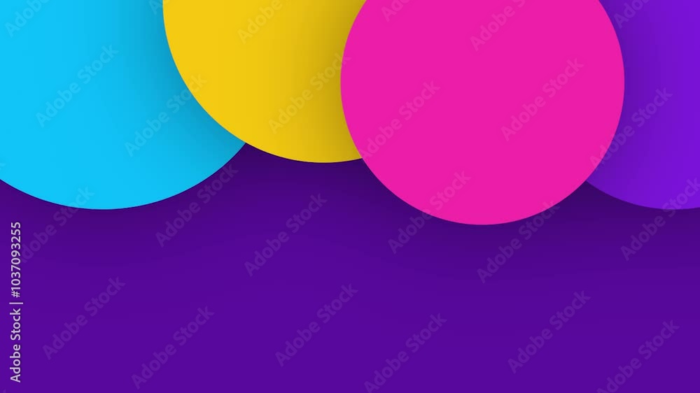 Colorful Circle Shapes Animated Background Design Colorful Circle Shapes Animated Background Design