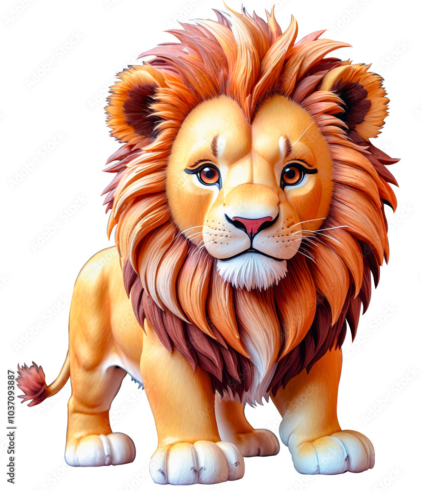 Watercolor illustration of a Lion. Watercolor illustration of a Lion.