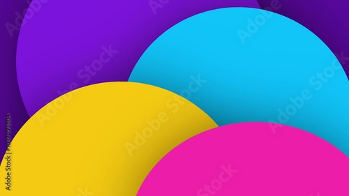 Minimalist Circle Shapes Animated Background Design photo