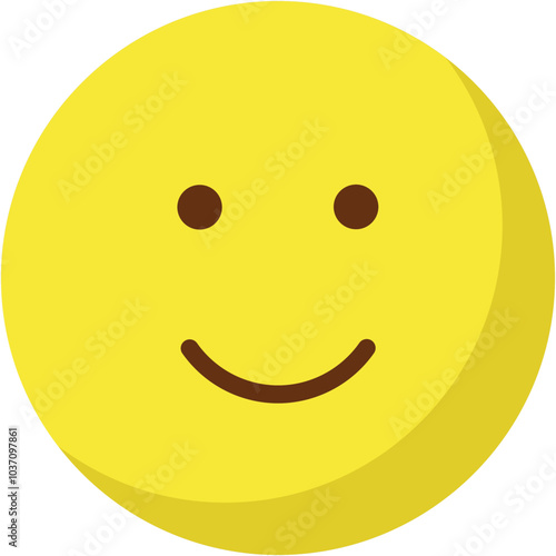 Emoticon Emoji vector icon with isolated background 