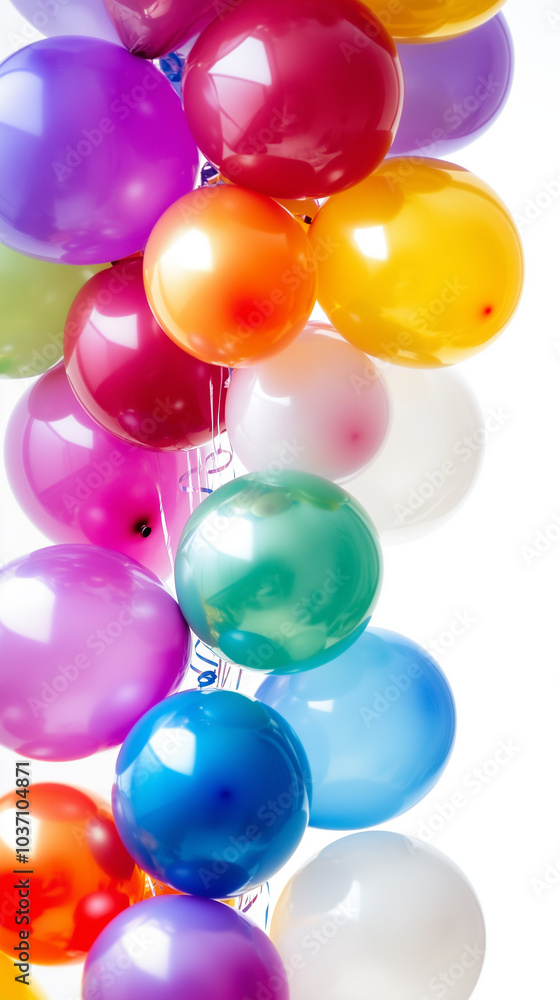 Close-Up of Colorful Party Balloons Close-Up of Colorful Party Balloons