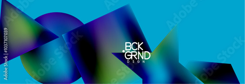 Fluid color geometric shapes abstract background. Vector Illustration For Wallpaper, Banner, Background, Card, Book Illustration, landing page