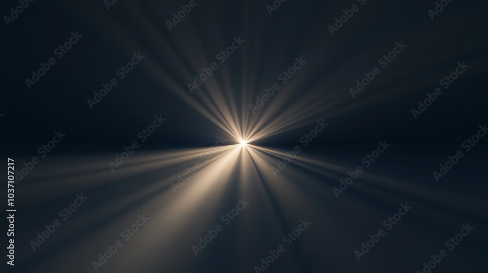 Radiant Light Burst in Dark Minimalist Atmosphere Radiant Light Burst in Dark Minimalist Atmosphere