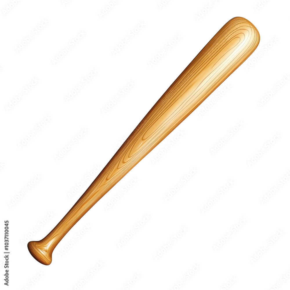 A classic wooden baseball bat, ideal for sports, games, and training, showcasing a polished finish and sturdy design on transparent background. A classic wooden baseball bat, ideal for sports, games, and training, showcasing a polished finish and sturdy design on transparent background.