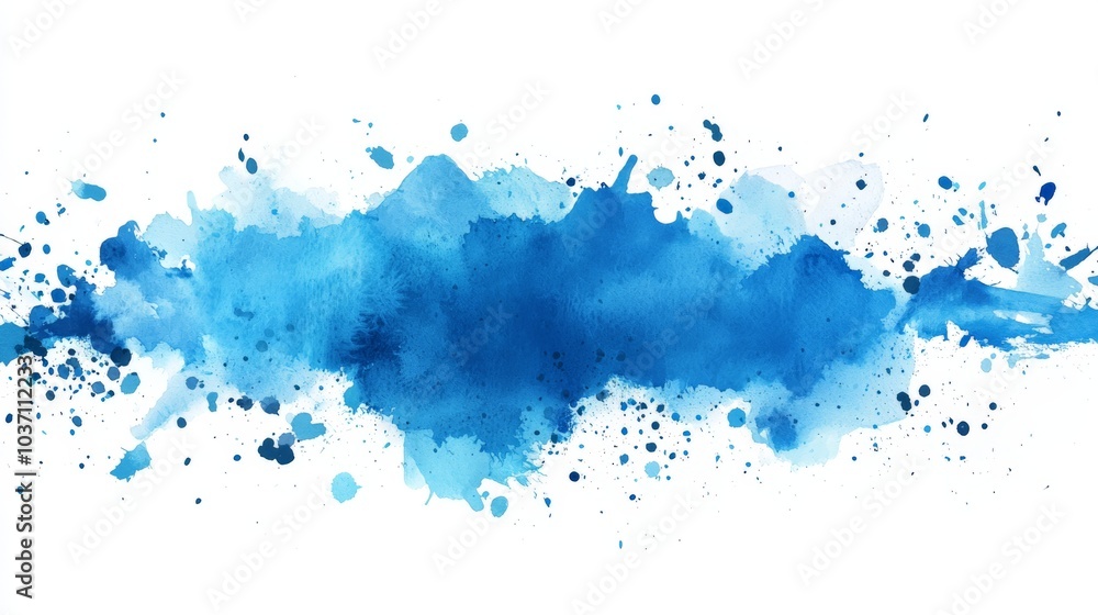 A vibrant blue watercolor splash featuring various shades and textures, perfect for creative projects or backgrounds. A vibrant blue watercolor splash featuring various shades and textures, perfect for creative projects or backgrounds.