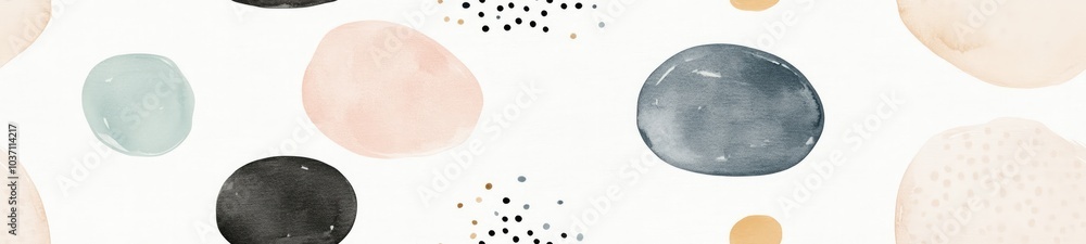 Very Cute Minimalist Polka Dots Pattern in Boho Style, Aesthetic with Pastel Tones Very Cute Minimalist Polka Dots Pattern in Boho Style, Aesthetic with Pastel Tones