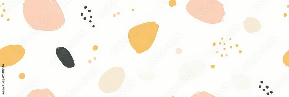 Very Cute Minimalist Polka Dots Pattern in Boho Style, Aesthetic with Pastel Tones Very Cute Minimalist Polka Dots Pattern in Boho Style, Aesthetic with Pastel Tones