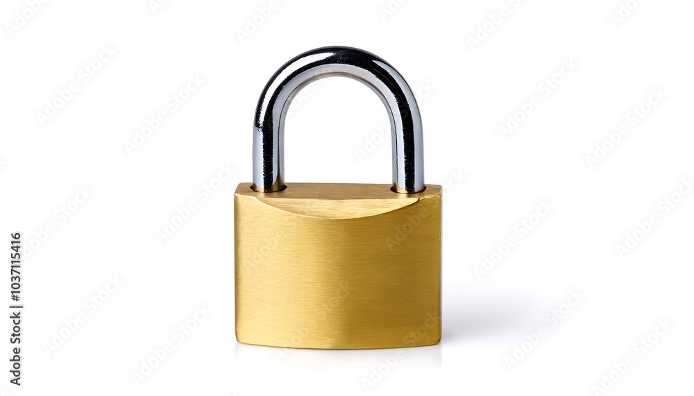 golden padlock isolated on white background golden padlock isolated on white background