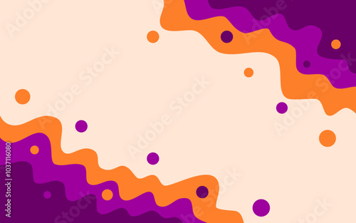 abstract liquid orange and purple background Suitable for templates
