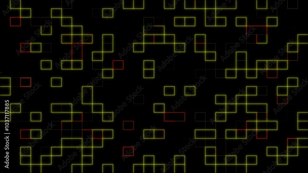 Abstract Digital Data Technology Grid Fx. Background Loop animation with digital data technology graphic grid. Technology digital cyberspace, Network. Square shape light pattern digital background. Abstract Digital Data Technology Grid Fx. Background Loop animation with digital data technology graphic grid. Technology digital cyberspace, Network. Square shape light pattern digital background.