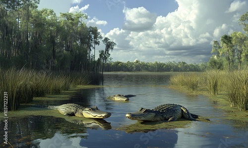 _Alligators,generation AI