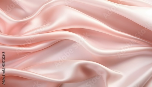 Pink Satin Draped Fabric Texture