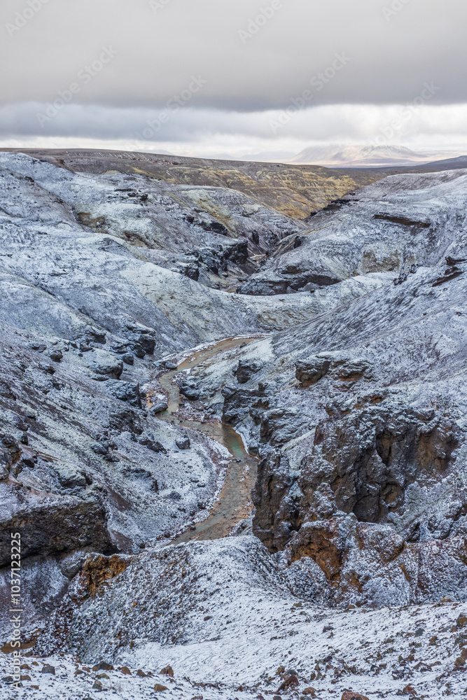 Highlands of Iceland landscape in autumn Highlands of Iceland landscape in autumn