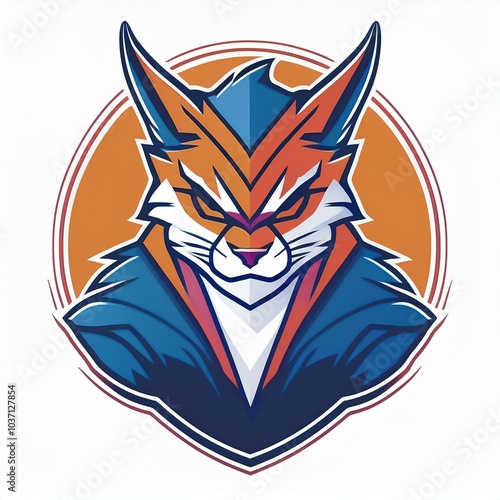 logo a tête de chat ou de lynx en ia logo sportif photo