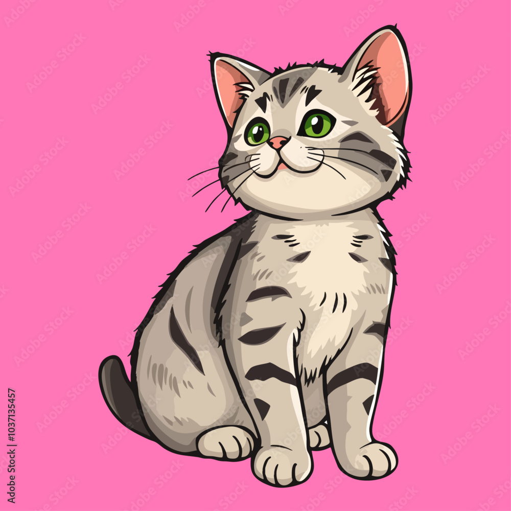Cat Full Body Illustration. Flat Cartoon Style. Vector Icon Illustration Animal Icon Concept Isolated Premium Vector Cat Full Body Illustration. Flat Cartoon Style. Vector Icon Illustration Animal Icon Concept Isolated Premium Vector