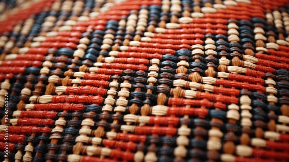 Fototapeta premium Close-up of woven texture