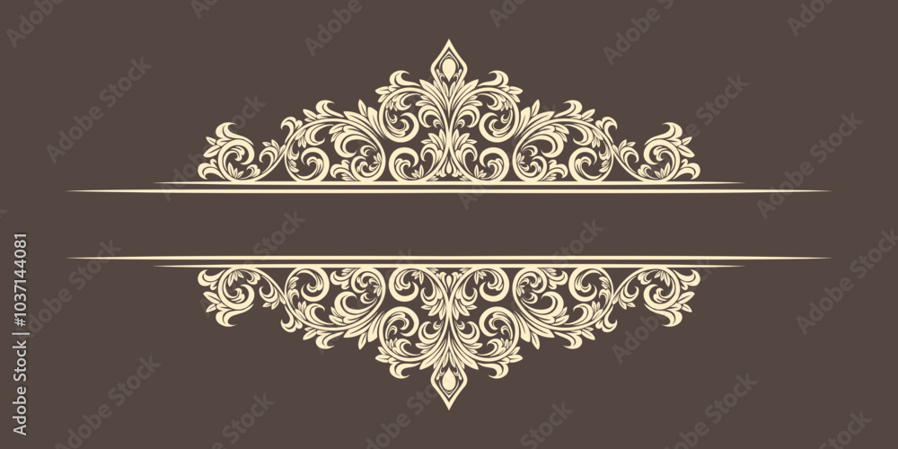 Elegant floral ornament frame Elegant floral ornament frame