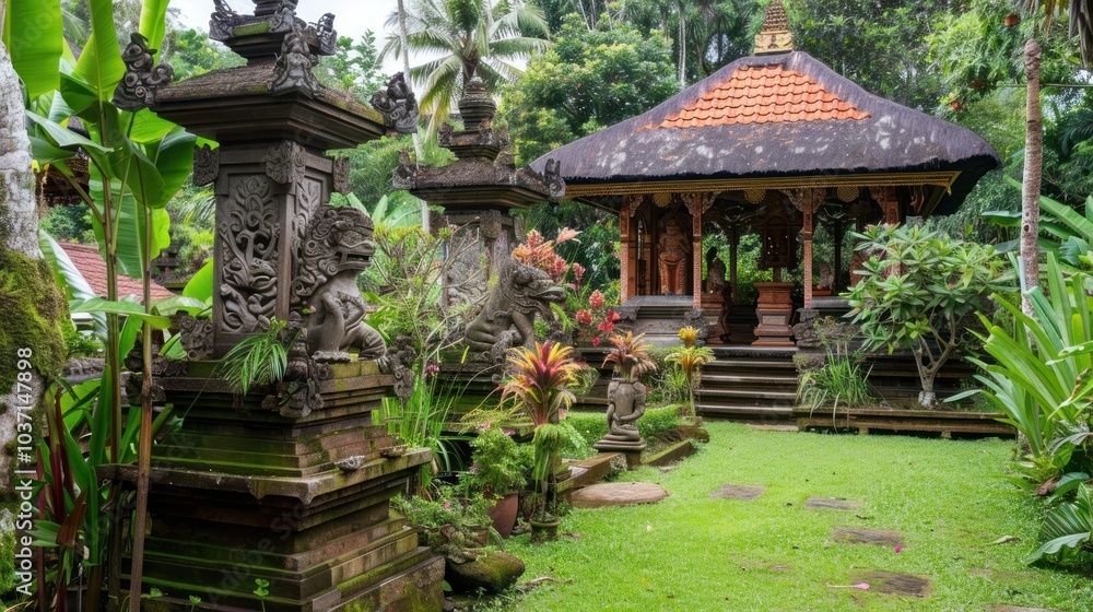 Traditional Balinese Temple Garden Traditional Balinese Temple Garden