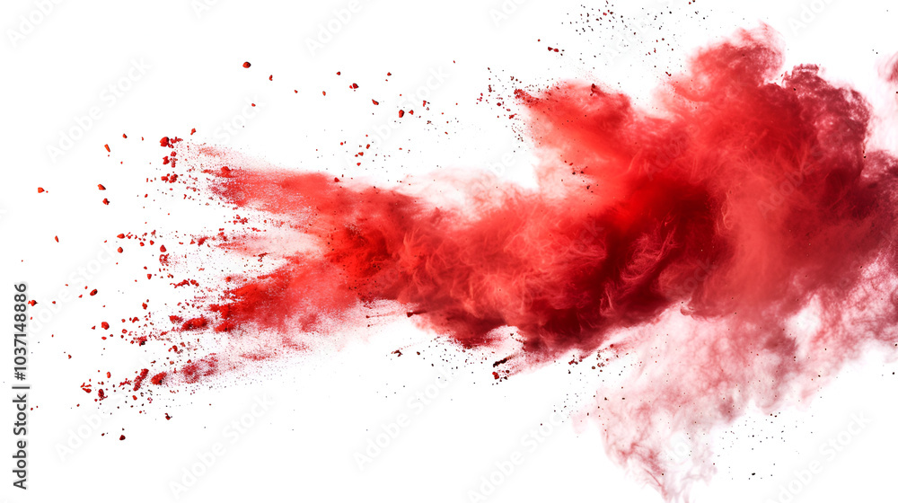 Freeze motion of red powder exploding, isolated on white background ,Abstract design of red dust cloud ,Particles explosion screen saver, wallpaper
Freeze motion of red powder exploding, isolated on white background ,Abstract design of red dust cloud ,Particles explosion screen saver, wallpaper