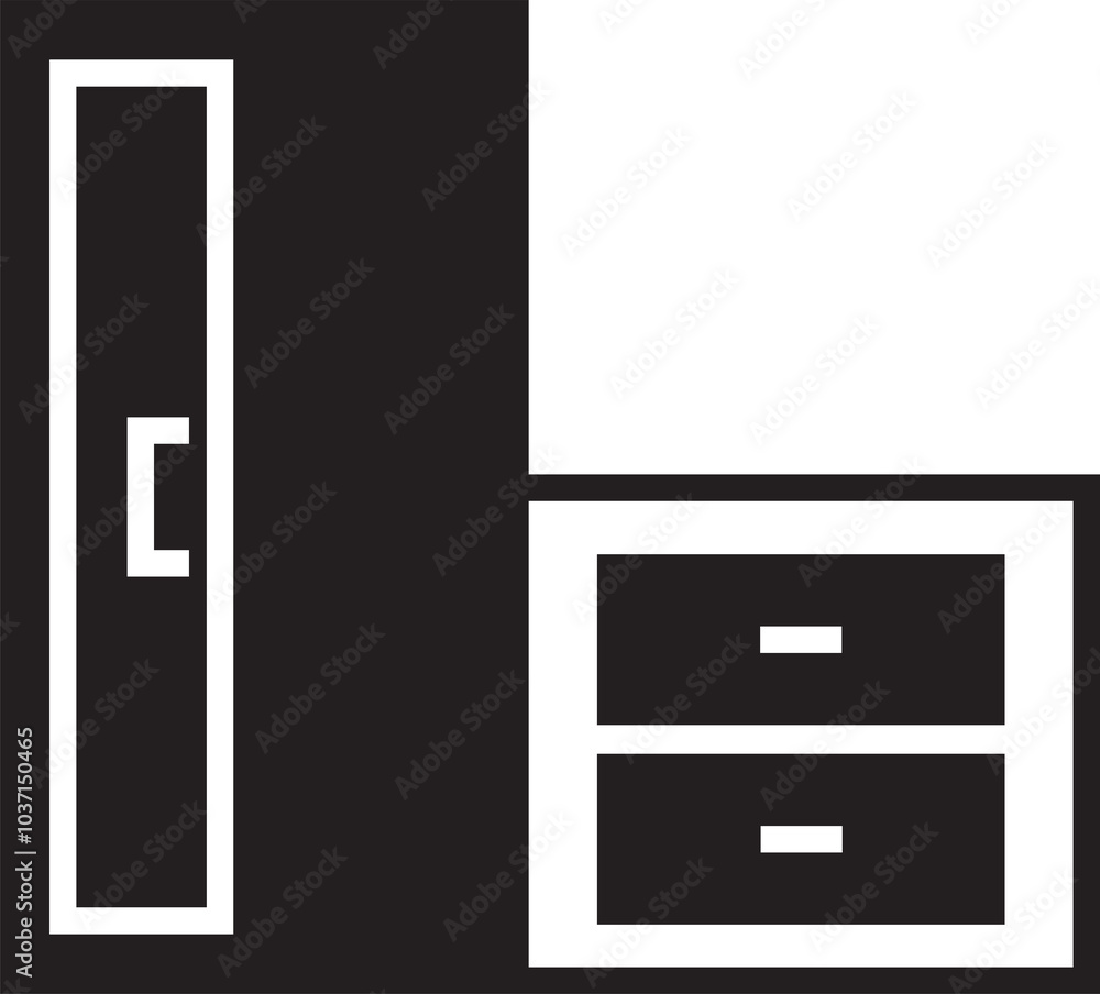 Wardrobe Icon Illustration Wardrobe Icon Illustration