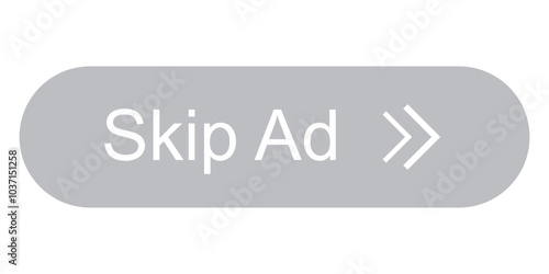 skip advertisement icon, media player icon, skip ad sign, symbol, skip icon for website design, logo , app ui, ux, abstract vector illustration 