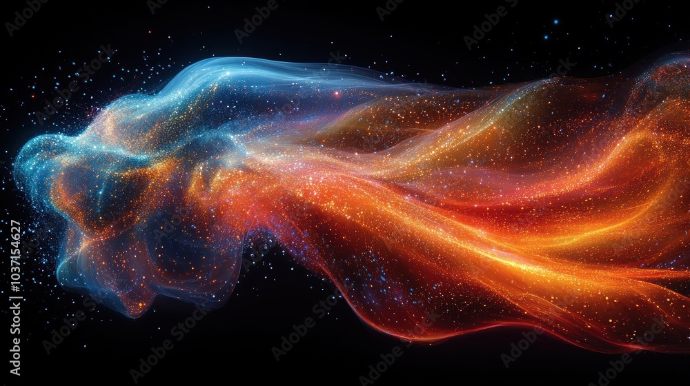 A vibrant cosmic swirl of colors and stars, evoking a sense of wonder and exploration.