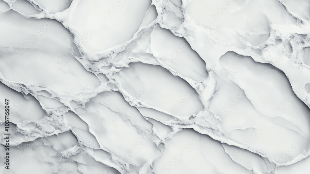 A close-up view of white marble texture displaying varied patterns and veining, ideal for backgrounds or design elements. A close-up view of white marble texture displaying varied patterns and veining, ideal for backgrounds or design elements.