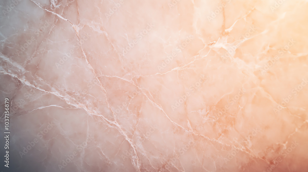 Fototapeta premium A smooth marble texture featuring soft hues of pink and cream, perfect for backgrounds or design elements.