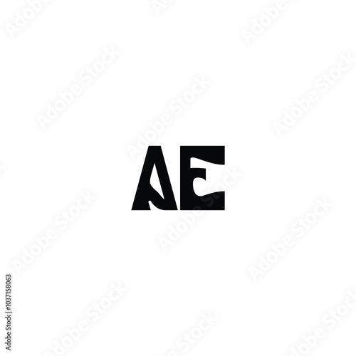Free Download AE monogram logo design letter text name symbol monochrome logotype alphabet character simple logo - GFXLoad