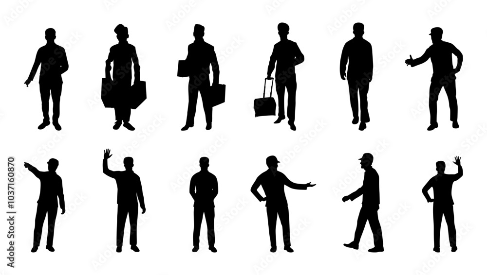 hotel boy vector set hotel boy vector set