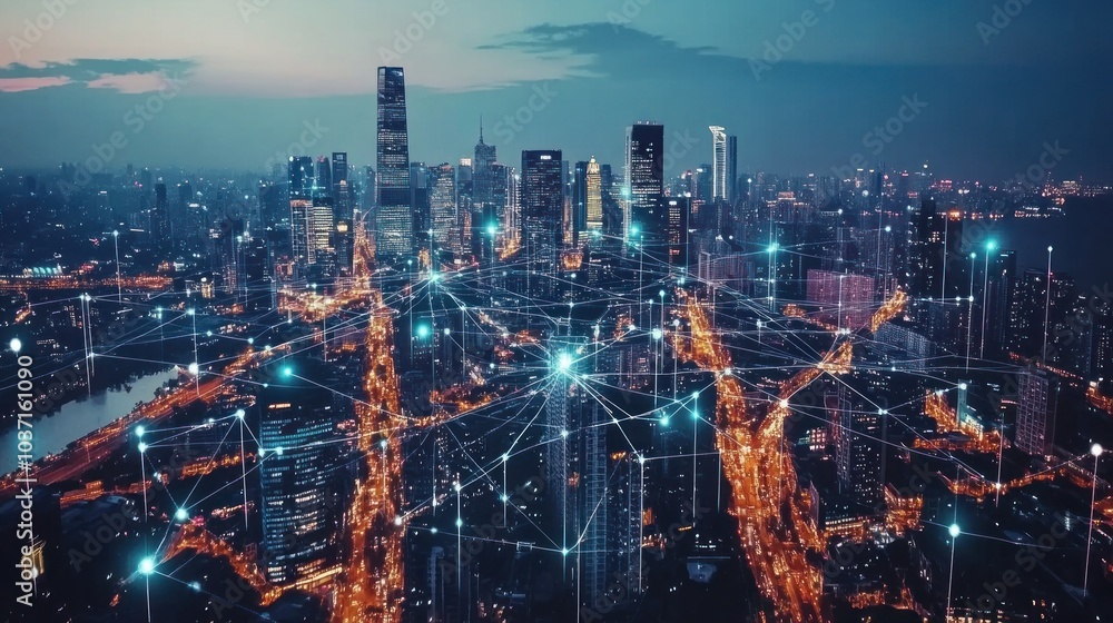 Connected Cityscape: A Network of Lights and Data Connected Cityscape: A Network of Lights and Data