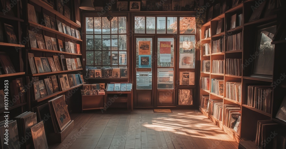 Nostalgic Vinyl Haven. AI generated illustration. Nostalgic Vinyl Haven. AI generated illustration.