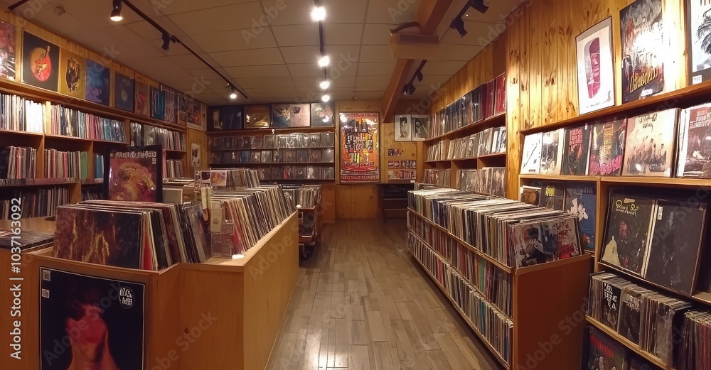 Nostalgic Vinyl Haven. AI generated illustration. Nostalgic Vinyl Haven. AI generated illustration.