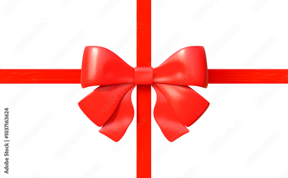 3d red bow with ribbon for decoration gifts, greetings, holidays. Stock vector illustration isolated on white background. 3d red bow with ribbon for decoration gifts, greetings, holidays. Stock vector illustration isolated on white background.
