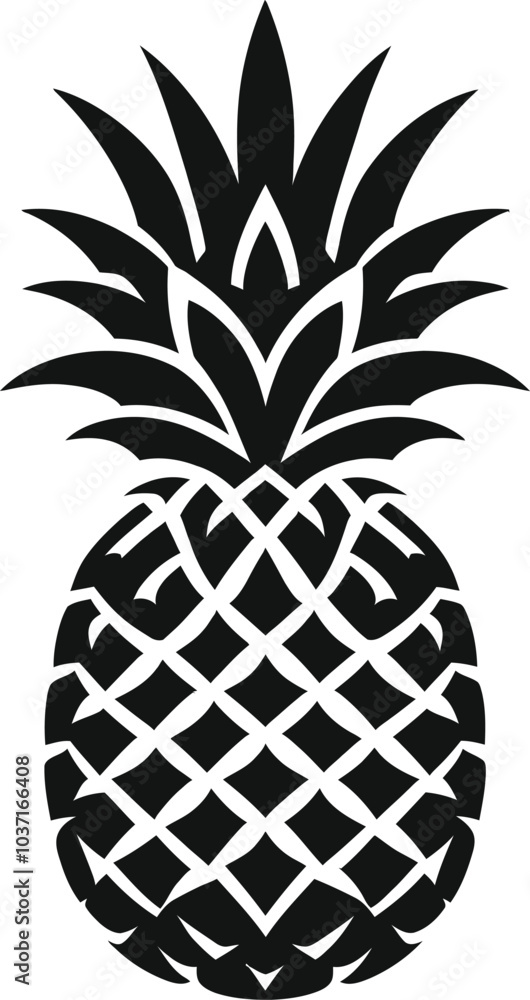 Obraz premium pineapple isolated on white
