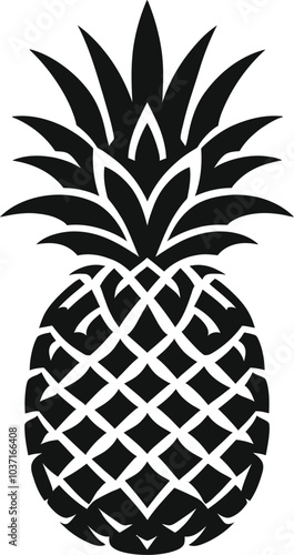 pineapple isolated on white