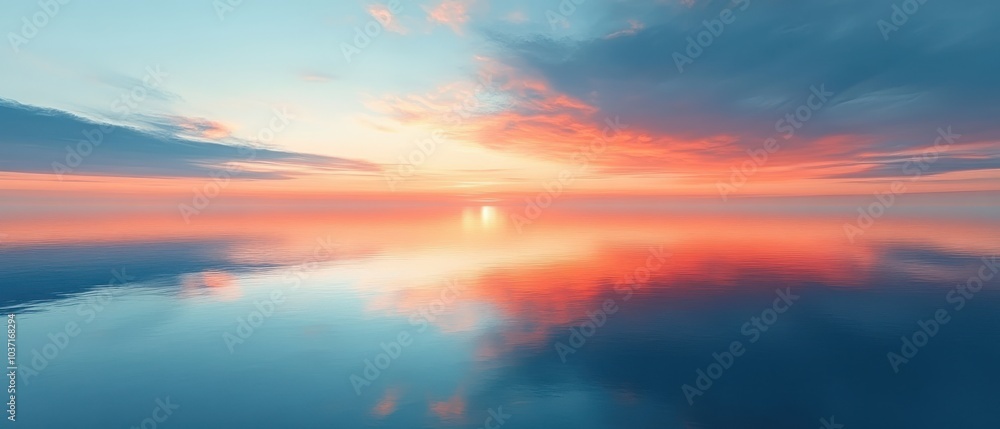 Serene Lake Reflections, tranquil waters mirror a pastel sky, minimalist beauty in nature's calm embrace, inviting peace and contemplation Serene Lake Reflections, tranquil waters mirror a pastel sky, minimalist beauty in nature's calm embrace, inviting peace and contemplation