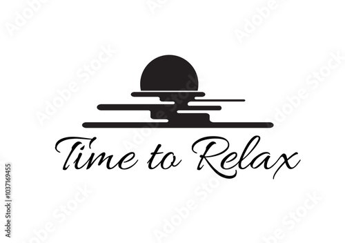 time to relax information sign	