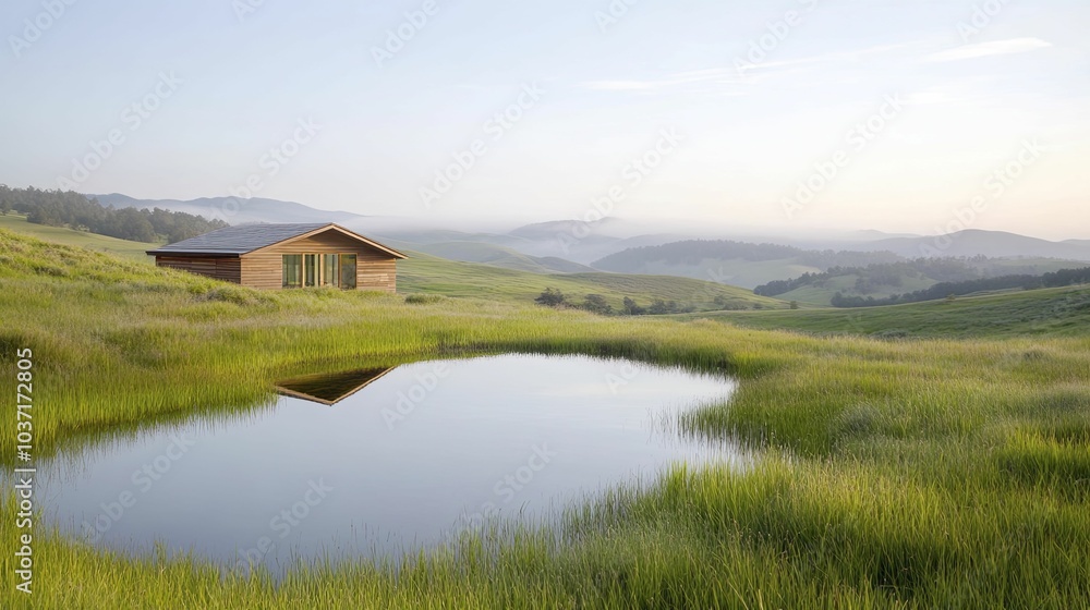 A New Year wellness retreat nestled in a tranquil natural setting, featuring eco-friendly design and a calming atmosphere for rejuvenation and renewal. A New Year wellness retreat nestled in a tranquil natural setting, featuring eco-friendly design and a calming atmosphere for rejuvenation and renewal.