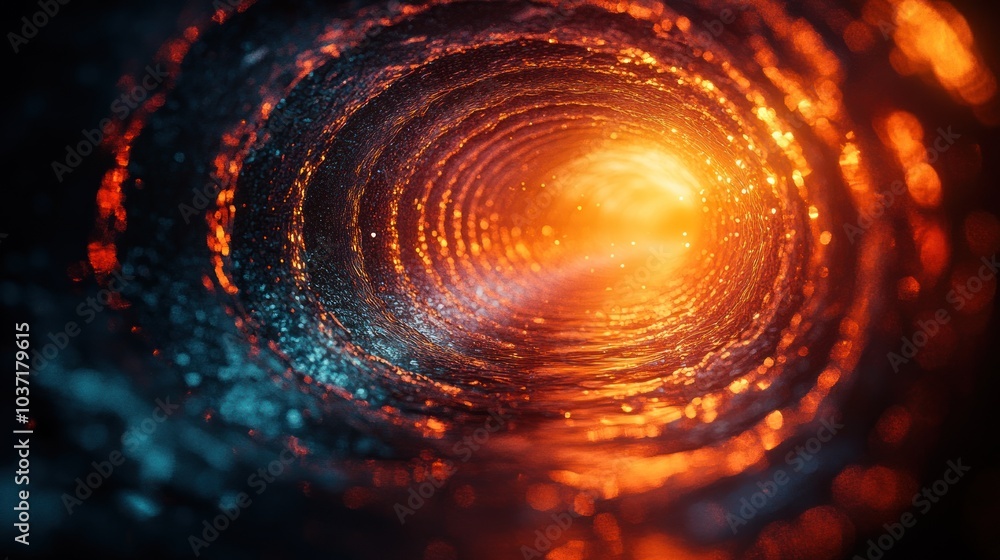 A vibrant tunnel of light and color, evoking a sense of depth and motion. A vibrant tunnel of light and color, evoking a sense of depth and motion.