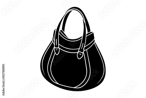 hobobag silhouette vector illustration photo