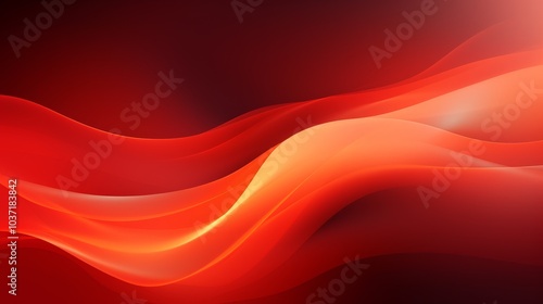 Abstract textural translucent background of red shades , waves, 3D, wallpaper